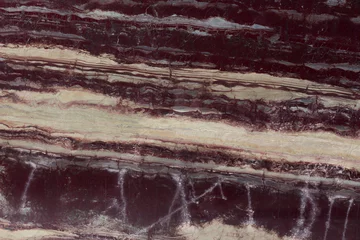 Zelfklevend Fotobehang Red granite texture. Granite background. © Dmytro Synelnychenko