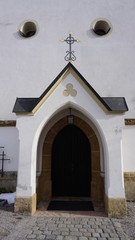 Naklejka premium Heilige Jungfrau und Märtyrerin Juliana, Terfens near Schwaz, Tyrol, Austria - church in winter 2018 with snow