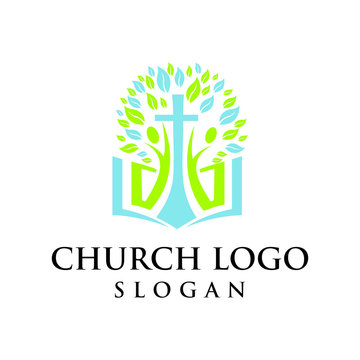 Church logo modern vector graphic abstract