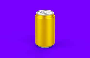 Blank small aluminium soda can mockup. Ideal for beer, lager, alcohol, soft drinks, soda, fizzy pop, lemonade, cola, energy drink, juice, water etc.
