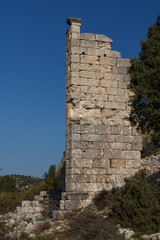 Ruins of the ancient town Olba, Mersin province, Turkey