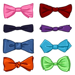 Vector Set of Cartoon Classic Bowties