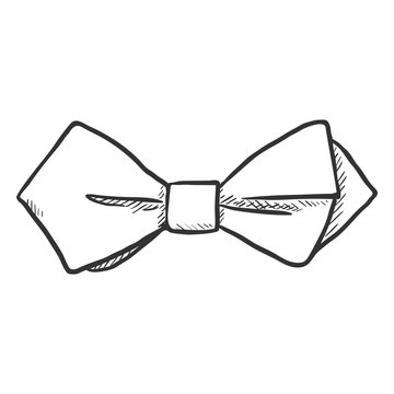 Vector Single Sketch Diamond Bowtie