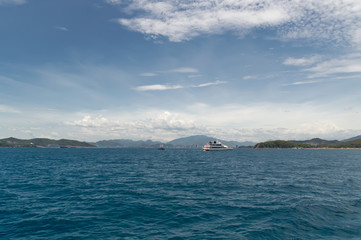 view of the city of Nha Trang from the sea