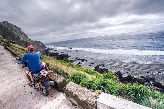 Road to heritage village of Chavayan, Sabtang, Batanes, Philippines