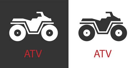 Quad atv icon isolated vector symbol © Azat Valeev