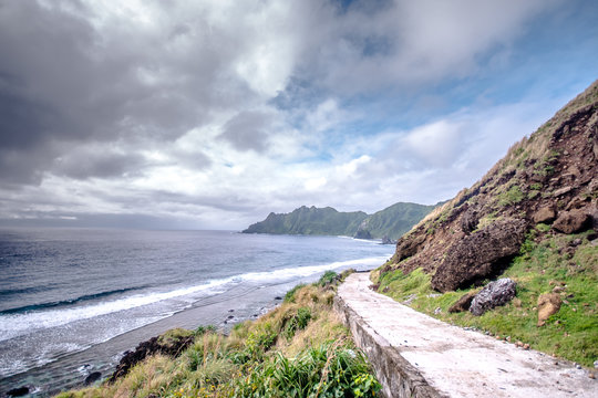 Road to heritage village of Chavayan, Sabtang, Batanes, Philippines