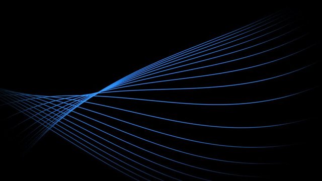 Abstract movement of lines, animation