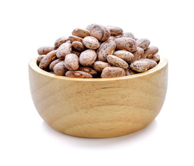 Pinto beans isolated on white background
