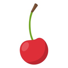 Cherry icon, flat style