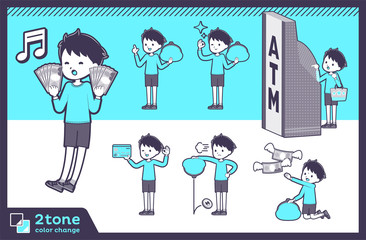 2tone type blue clothing boy_set 11