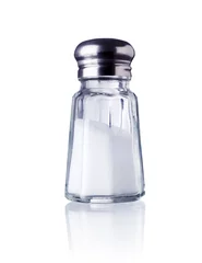 Foto op Plexiglas salt shaker isolated on white © janvier