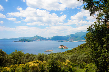 Obraz premium Sveti Stefan the Adriatic Sea