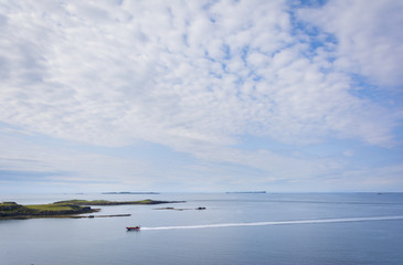 Seascape in Stykkisholmur village, Snaefellsnes peninsula, Iceland