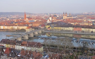 Blick vom Festungsberg auf W&uuml;rzburg