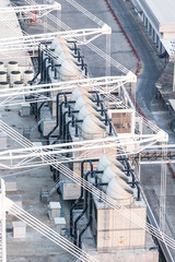 The industrial fan pipe of the cooling system from factory