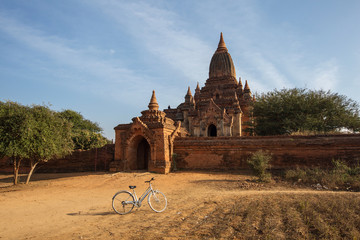 View to the ancient temples in Bagan, Myanmar