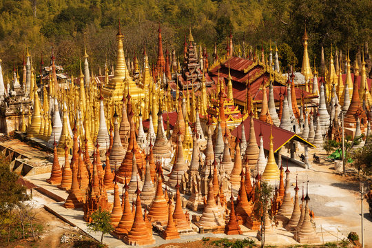 Shwe Indein - sacred place near Inle lake, Myanmar