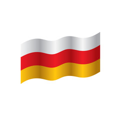 South Ossetia flag, vector illustration