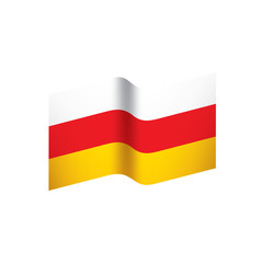 South Ossetia flag, vector illustration