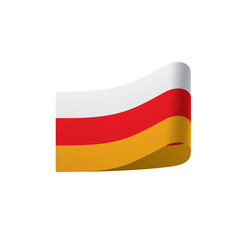 South Ossetia flag, vector illustration