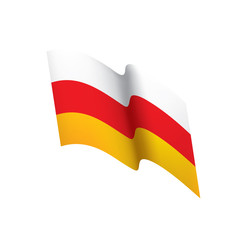 South Ossetia flag, vector illustration