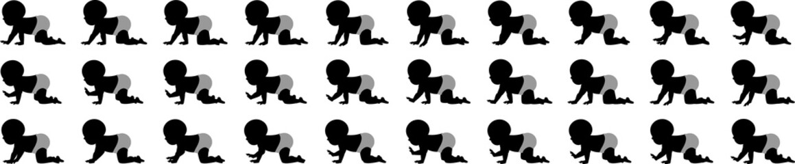 Baby crawl animation,  animation sprite sheet, loop animation, sprite sheet,