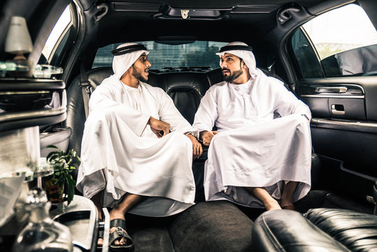Arabian men in the Emirates
