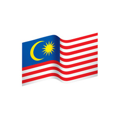 Malaysia flag, vector illustration