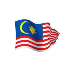 Malaysia flag, vector illustration