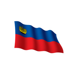 Fototapeta premium liechtenstein flag, vector illustration