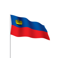 liechtenstein flag, vector illustration