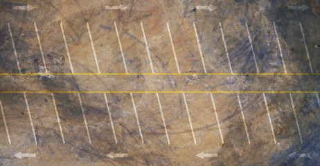 Aerial top view of empty parking lot © Naypong Studio