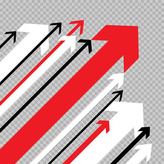 arrows move up to success