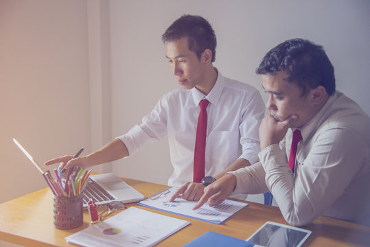 Business Team Working Meeting Brainstorming Concept