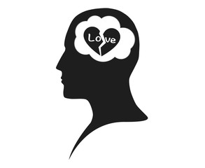 Love problem in human mind