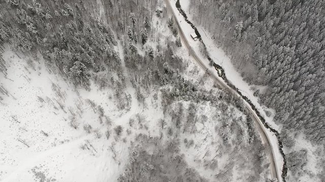 Winter in Chopok mountains in Slovakia