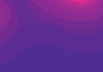 Abstract violet and pink topographic contours lines of mountains. Topography map art curve line drawing background with copy space. Paper layer vector illustration.