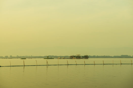 Tilok Aram temple in Kwan Phayao lake