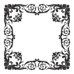 Vector baroque ornament in victorian style
