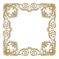 Vector baroque ornament in victorian style