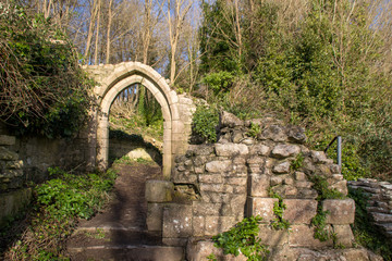 Fototapeta na wymiar Ruined Stone Archway