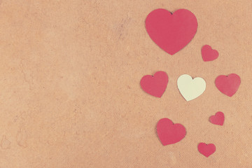 Fototapeta premium valentines day crafts for kids. Toned.