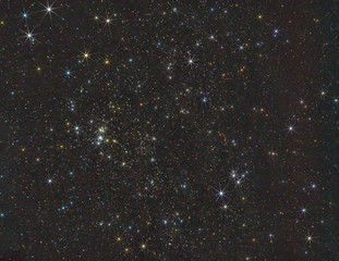 stars in the open infinite space of space. Future flights to other planets