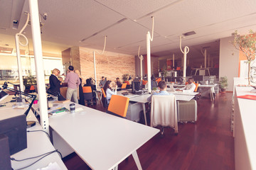 startup business people group working everyday job at modern office