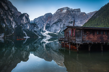 Typical beautiful landscape in Dolomites