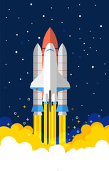 Business startup, new project. Flat design style modern illustration