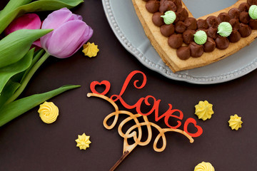 Love concept. Love on romantic background, St. Valentine's Day