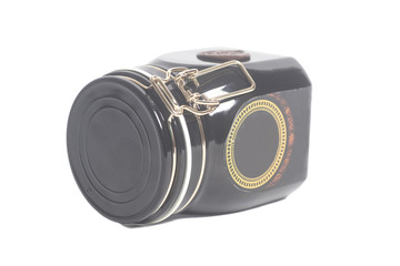 Black Metal Box Storage Coffee