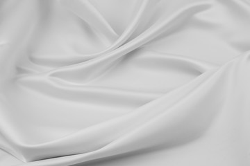 White silk fabric